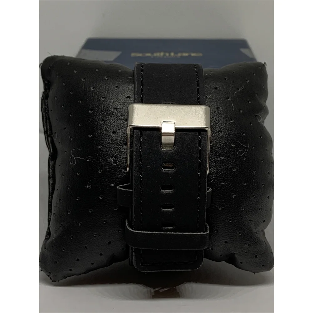 South Lane SS20-dr1-4704 Unisex Black Leather Analog Black Dial Watch BL287